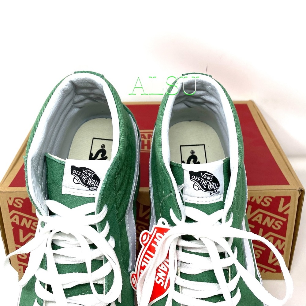 VANS SK8-HI Suede Deep Grass Green Men’s Sneakers - Picture 9 of 10